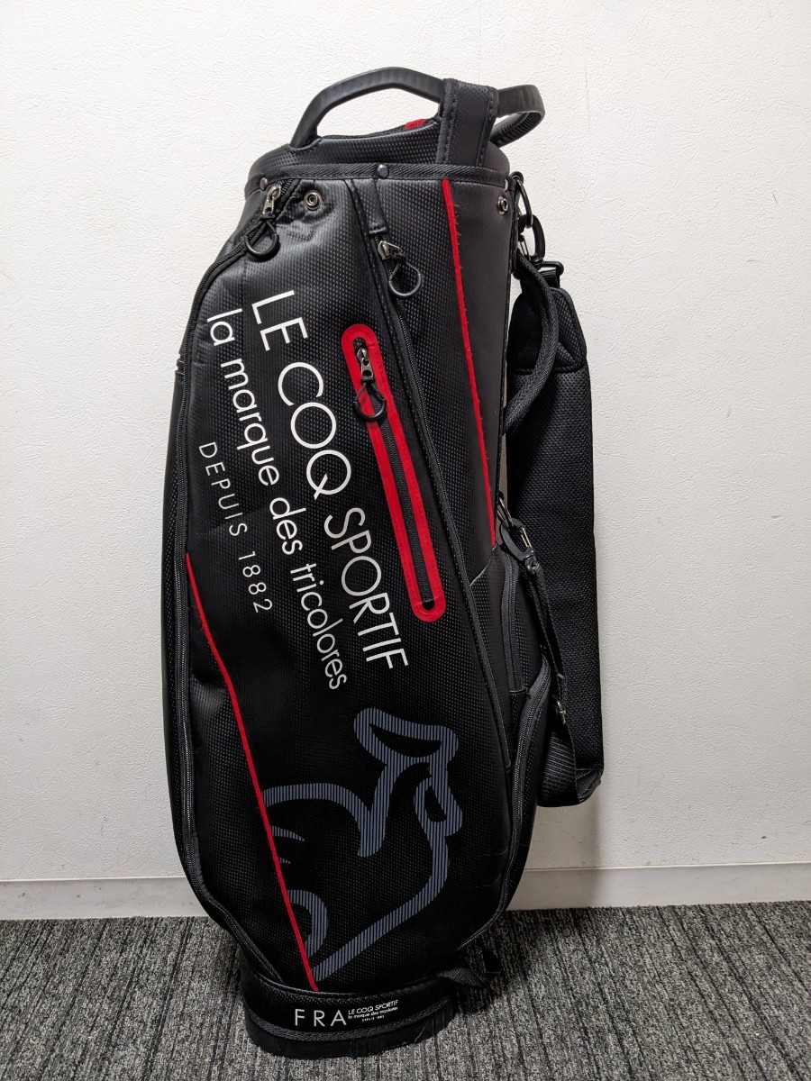 LECOQ SPORTIF LCSG82 キャディバッグ ゴルフバッグ ブラック LECOQ