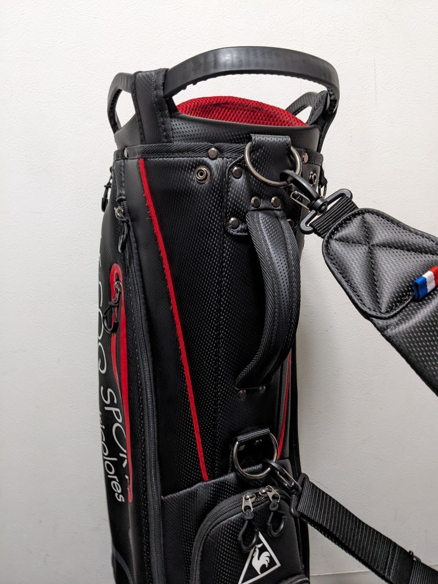 LECOQ SPORTIF LCSG82 キャディバッグ ゴルフバッグ ブラック LECOQ