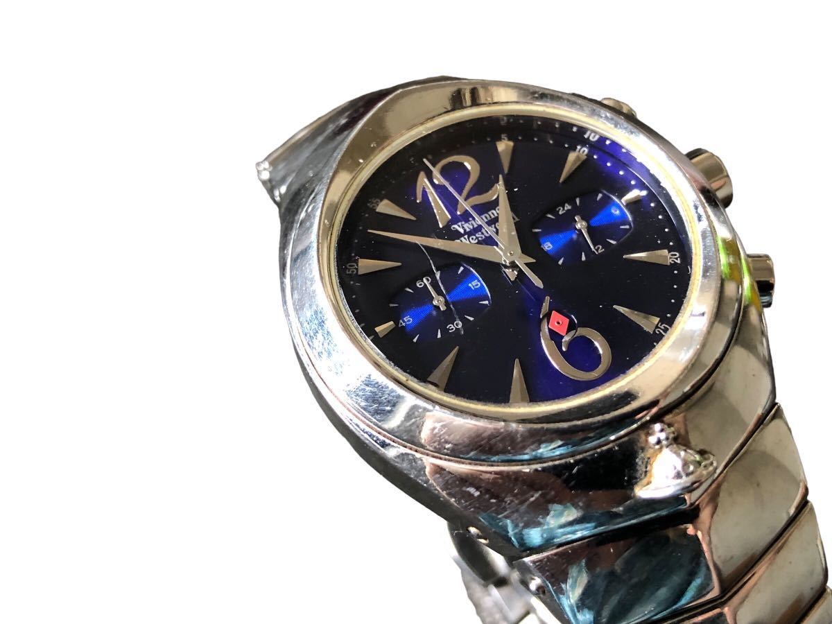 電池交換済】ヴィヴィアン 腕時計 アイコン ウォッチ ネイビー  