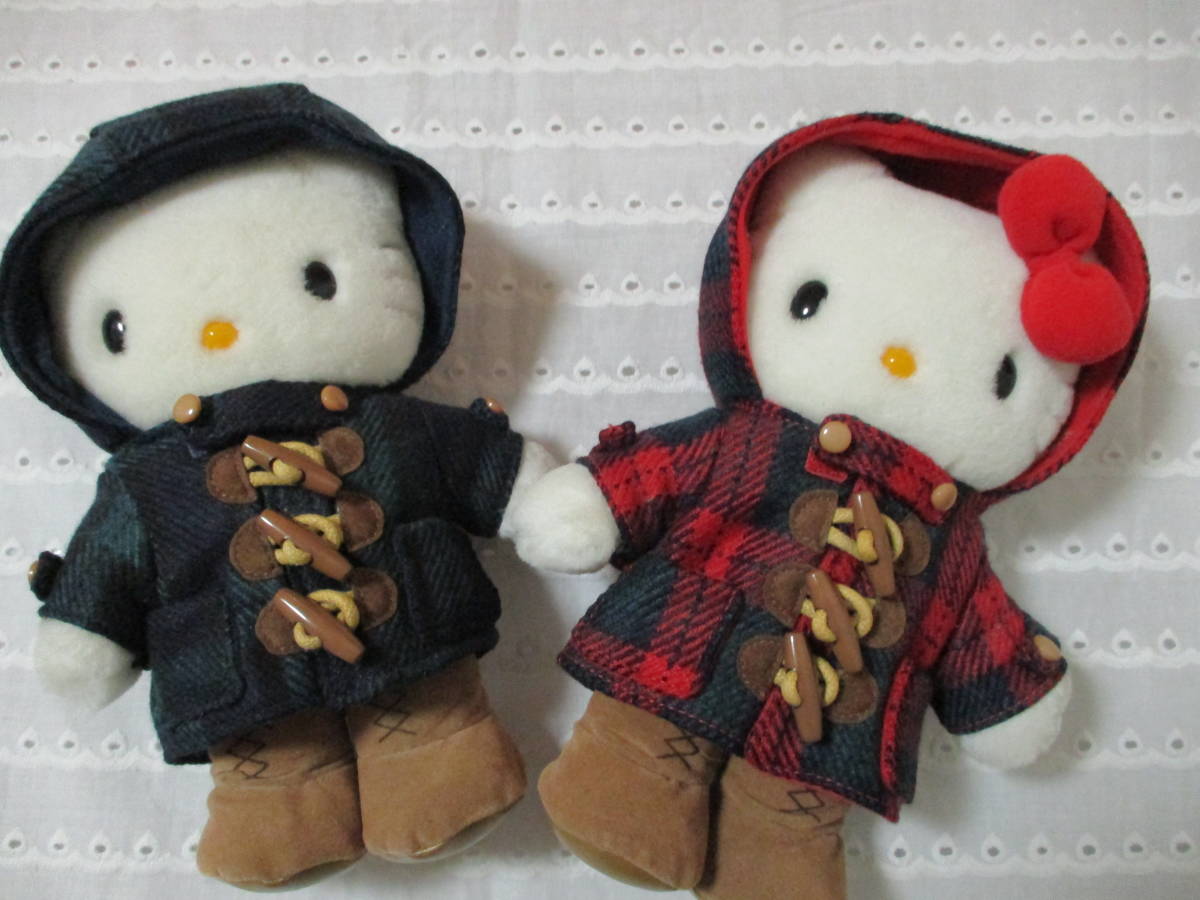 ハローキティ ぬいぐるみ ダッフルコート ペアぬいぐるみ キティ