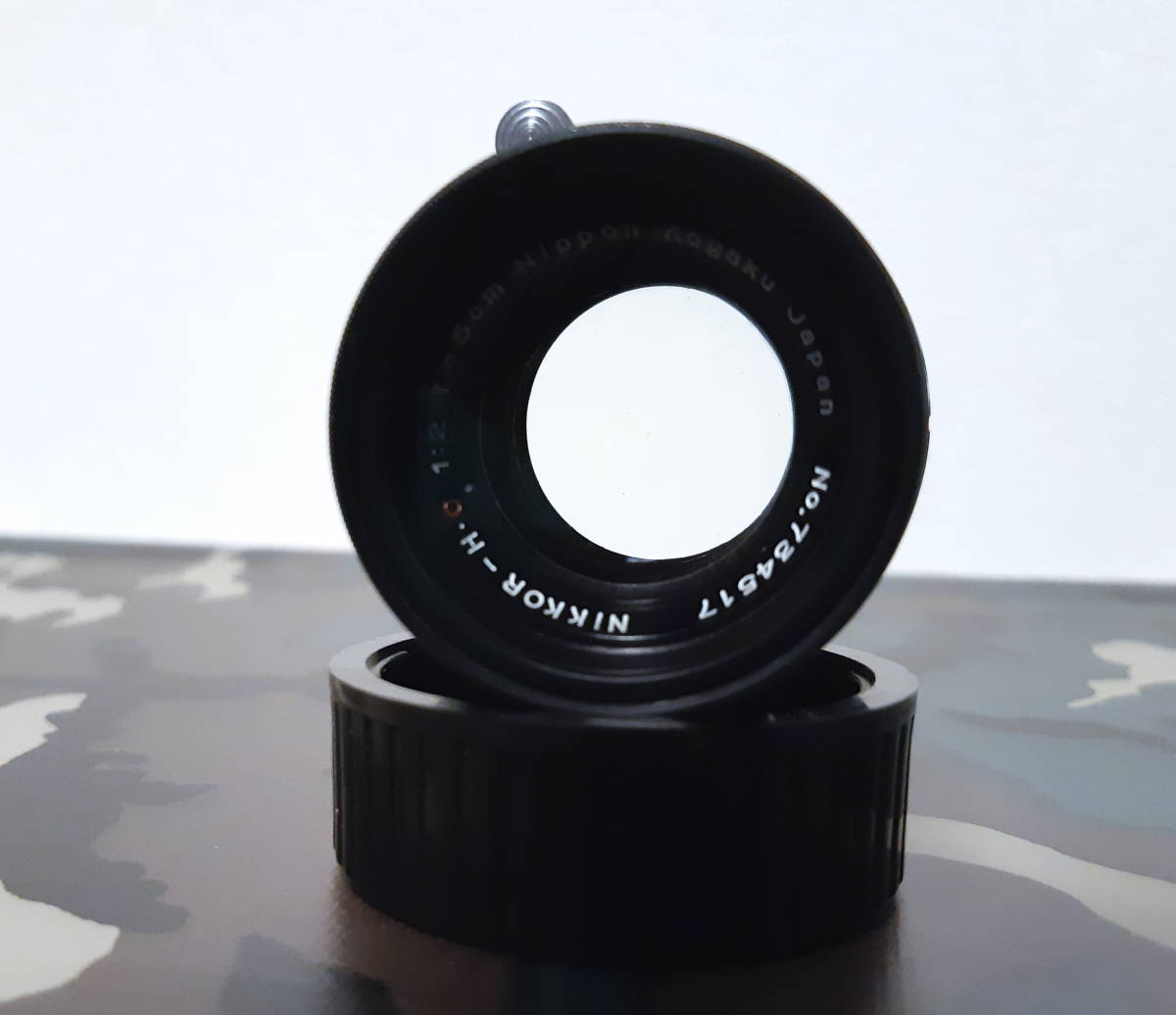 希少美品Nikkor H 5cm F⁄2 黒帯ライカL39レンズ整備済 希少美品
