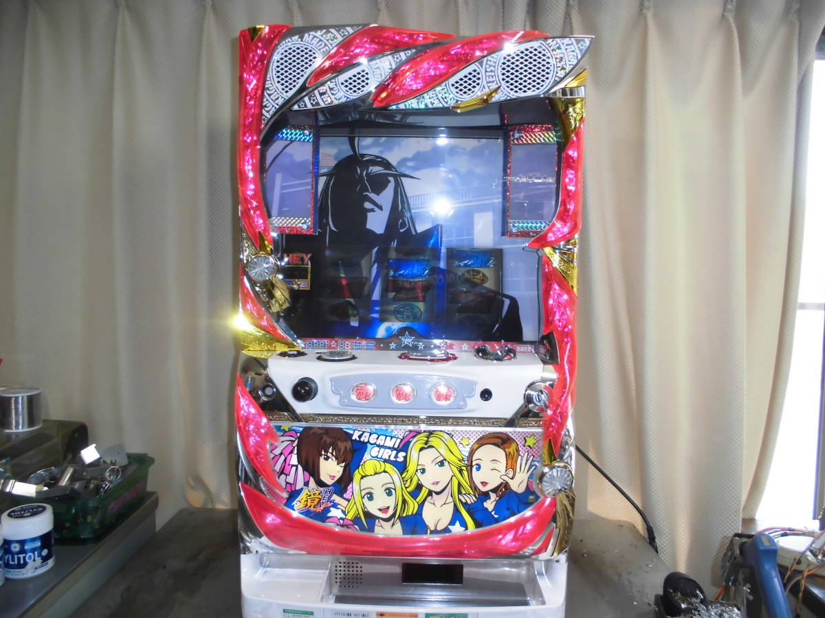 Sアメリカン番長 HEY!鏡 実機 送料込 実機 Sアメリカン番長HEY！鏡B2 コイン不要機付き 実機