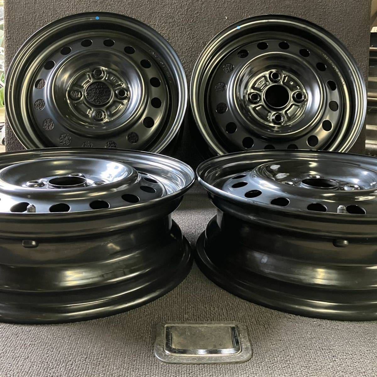 ラパン 純正 R14 4.5J 4穴 PCD100 ハブ径54 14インチ 鉄 スチール