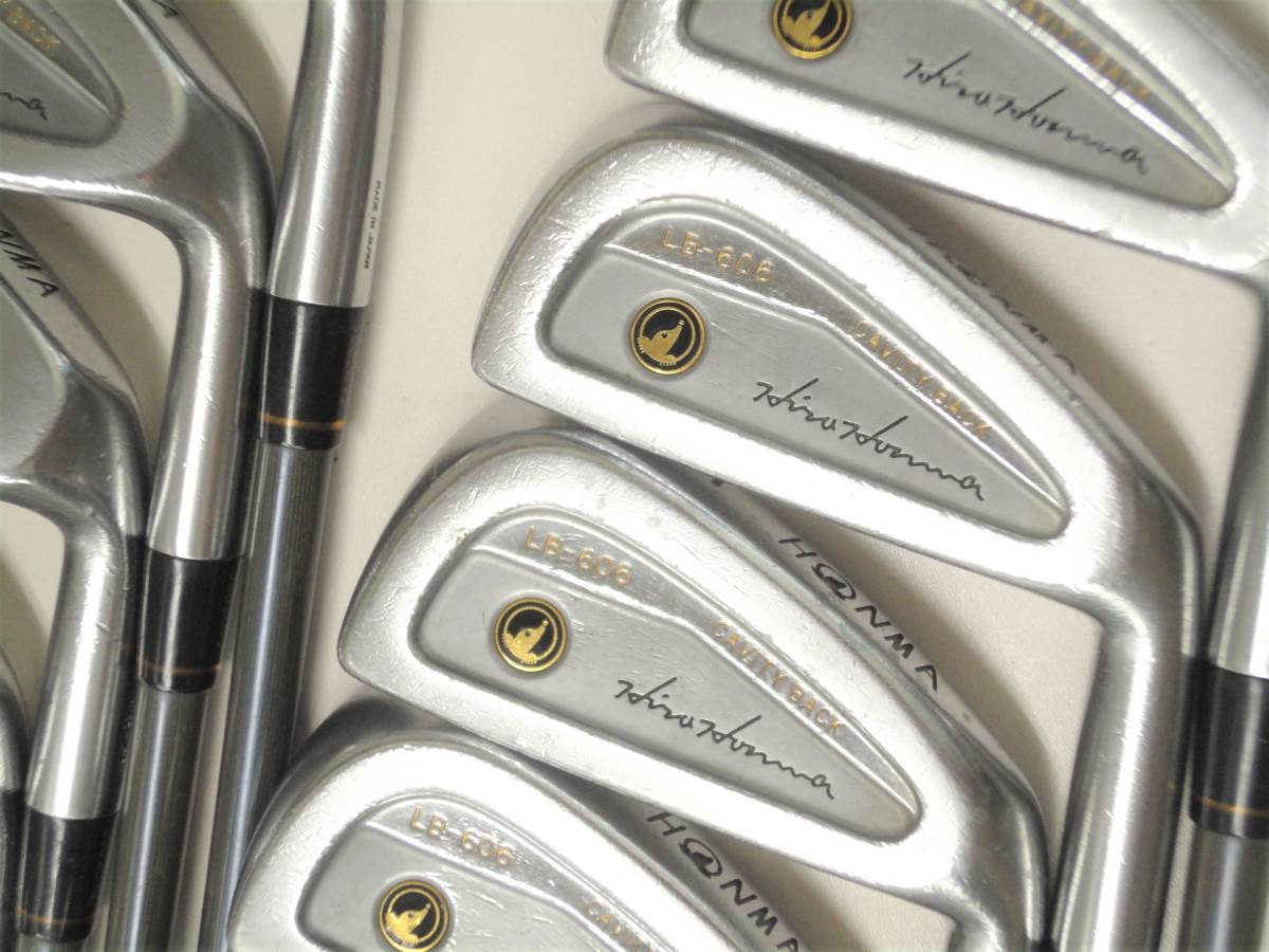 Set De Clubs De Golf HONMA LB-606 Pour Droitiers - 10 Pièces (3-PW, GW, SW) - Graphite - Occasion En Bon état