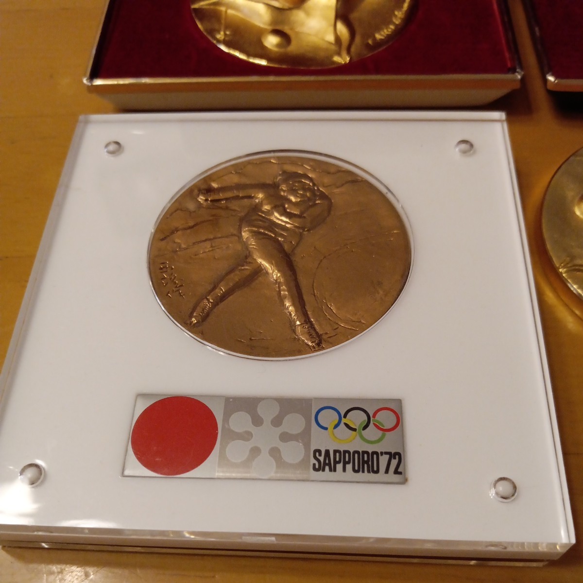 レア 美品】1972年 札幌オリンピック 公式 記念メダル 24KGP 純金鍍金 