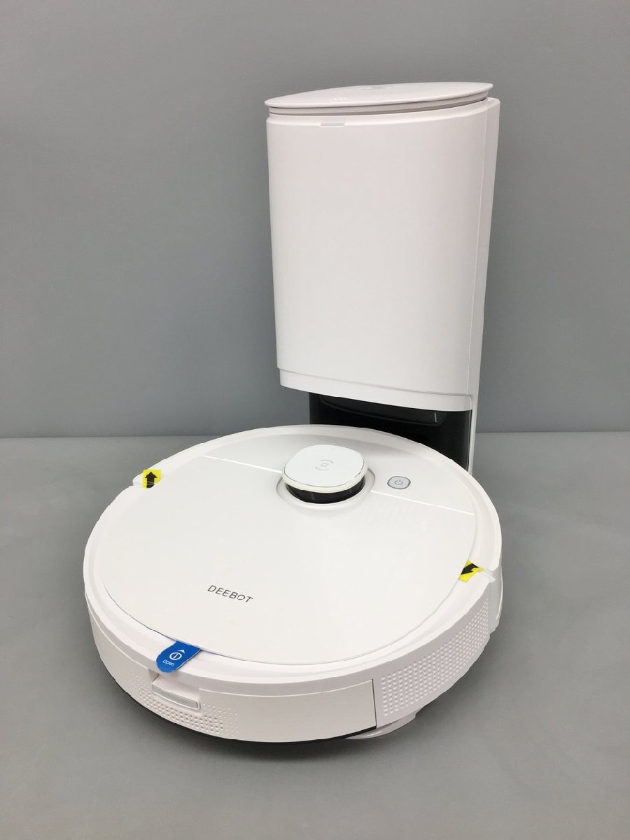 ロボット掃除機 DEEBOT T9+ DLX13-54 ホワイト エコバックス ECOVACS ドッキングステーション CH1918付 吸引清掃 水拭き 美品 2306LT270