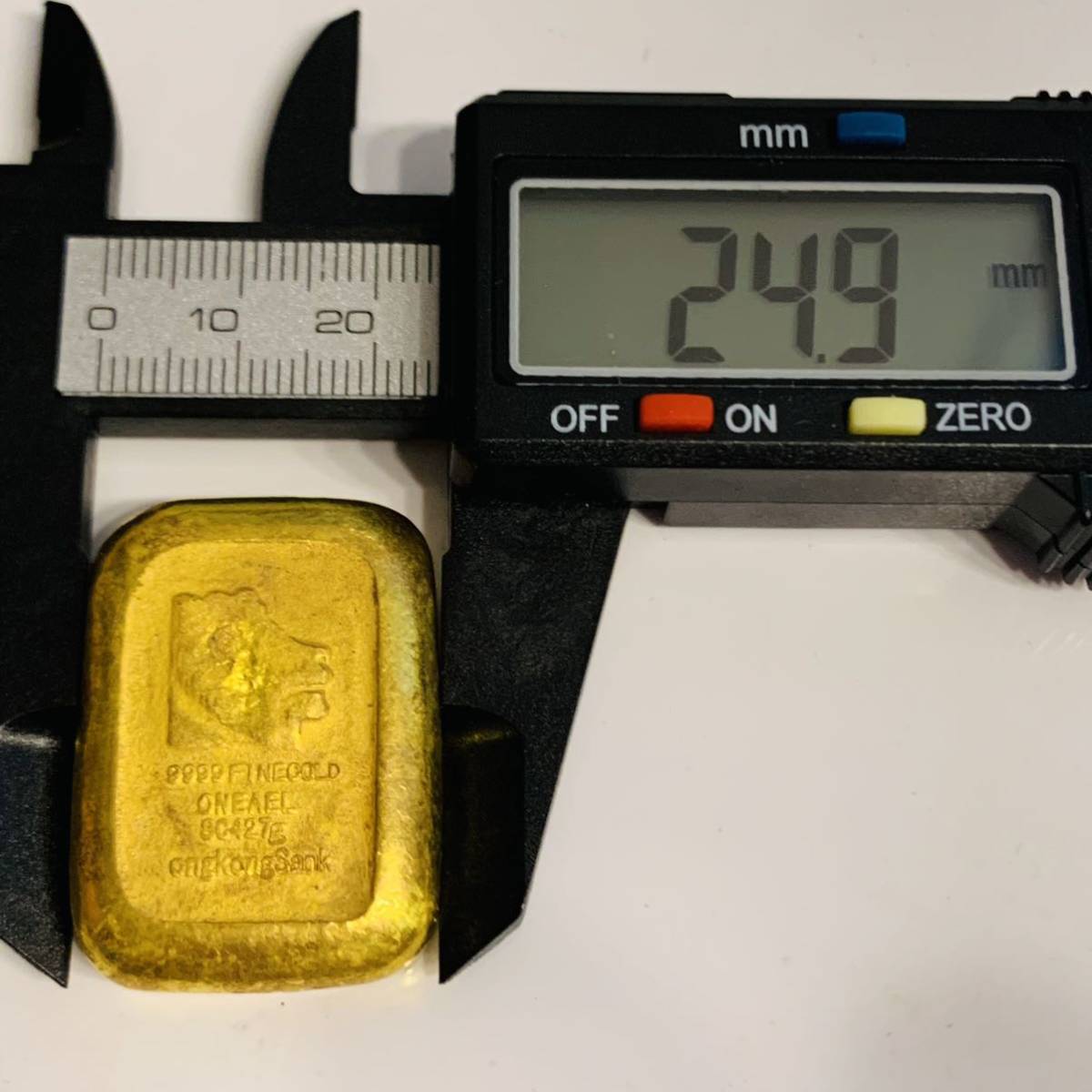 XZ08香港 中国 金塊 金貨 貿易金 複製品 開運 縁起物 魔除け 風水の置物