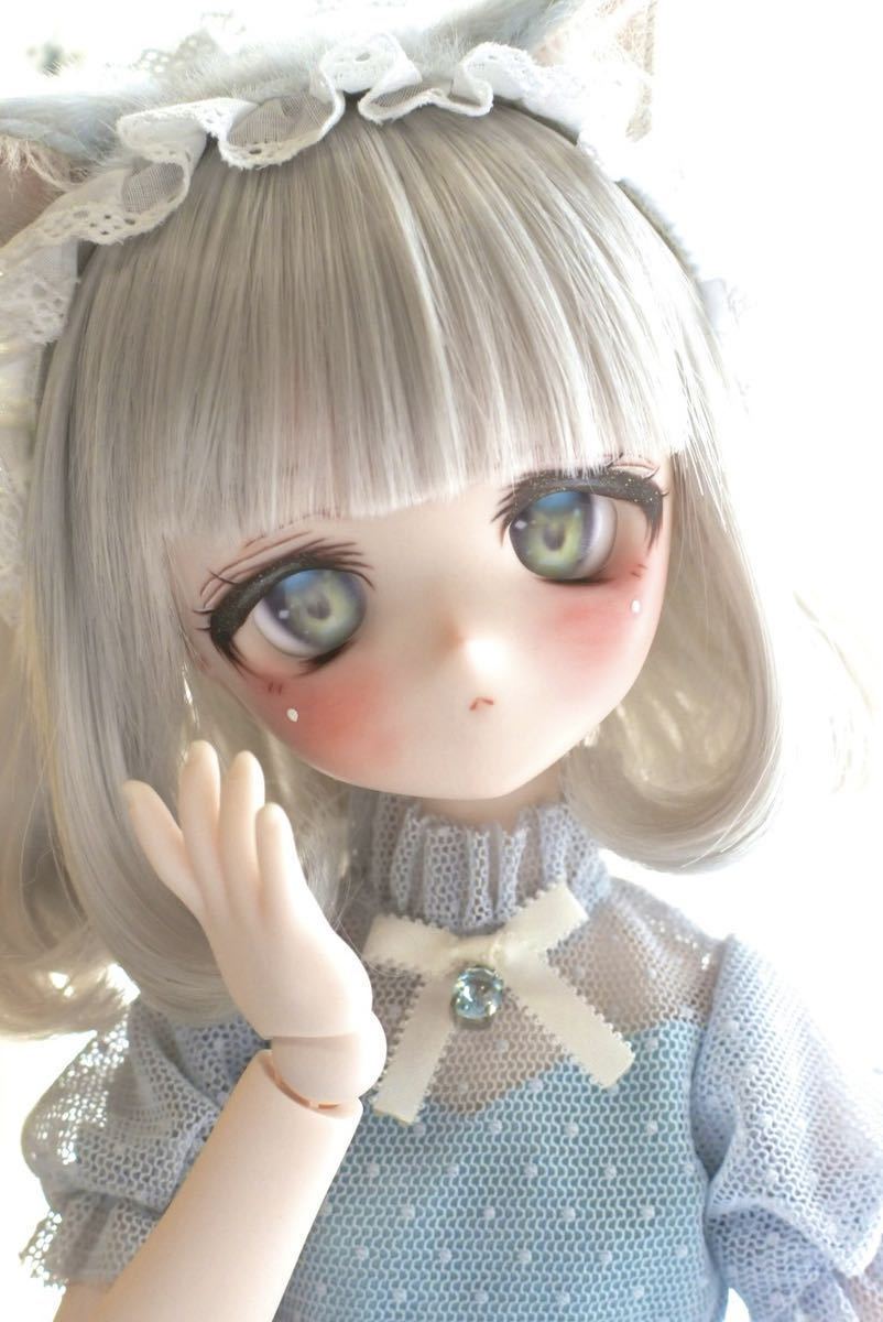 お粉どーる】 DDH-01 セミホワイト(SW)肌カスタムヘッド アイ付き DDH-01