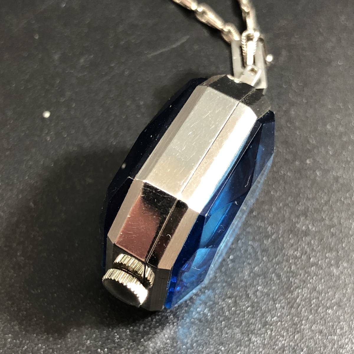 SEIKO 手巻き ペンダントウォッチ 11-3710 裏スケ 多面カットガラス SEIKO セイコー ペンダントウォッチ 11-3710 手巻き ネックレス 時計