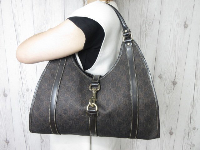極美品 GUCCI グッチ GG柄 トートバッグ ショルダーバッグ バッグ PVC