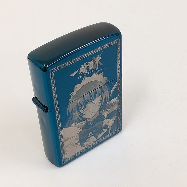 G303a 品 ZIPPO ジッポー 一騎当千 呂蒙子明 オイルライター ブルー 