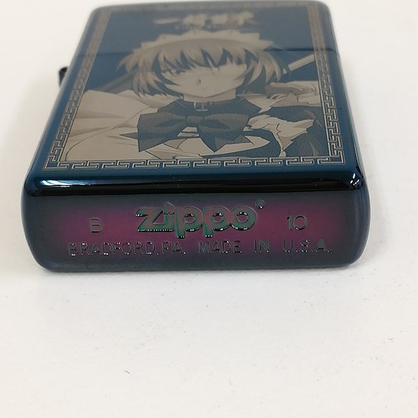 G303a 品 ZIPPO ジッポー 一騎当千 呂蒙子明 オイルライター ブルー 