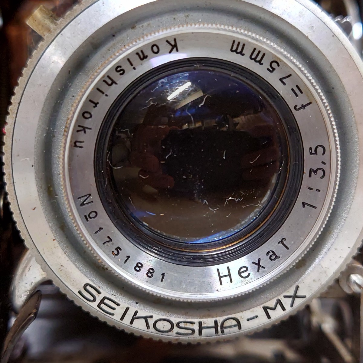 1円~【動作未確認】小西六 コニカ KONICA パール Pearl Ⅲ Hexar 1:3.5