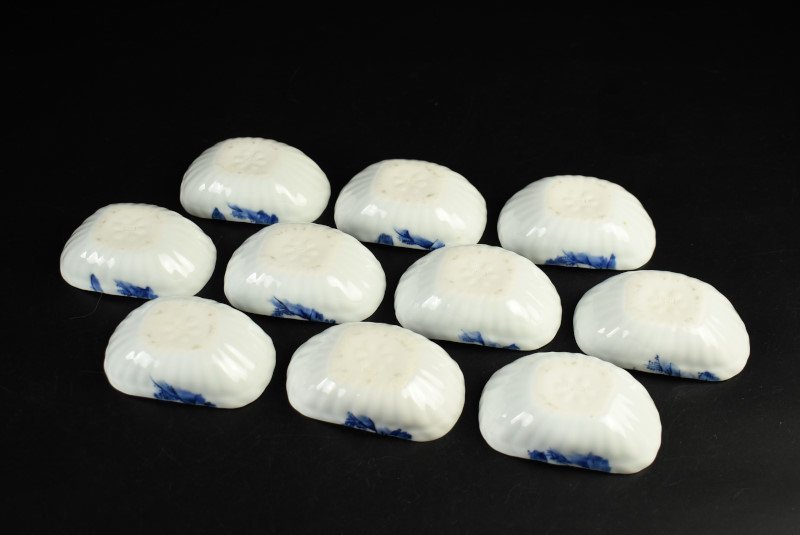 蔵c9104b1】染付 山水文 小皿 小鉢 豆鉢 十客 【公式通販】