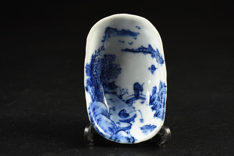 蔵c9104b1】染付 山水文 小皿 小鉢 豆鉢 十客 【公式通販】