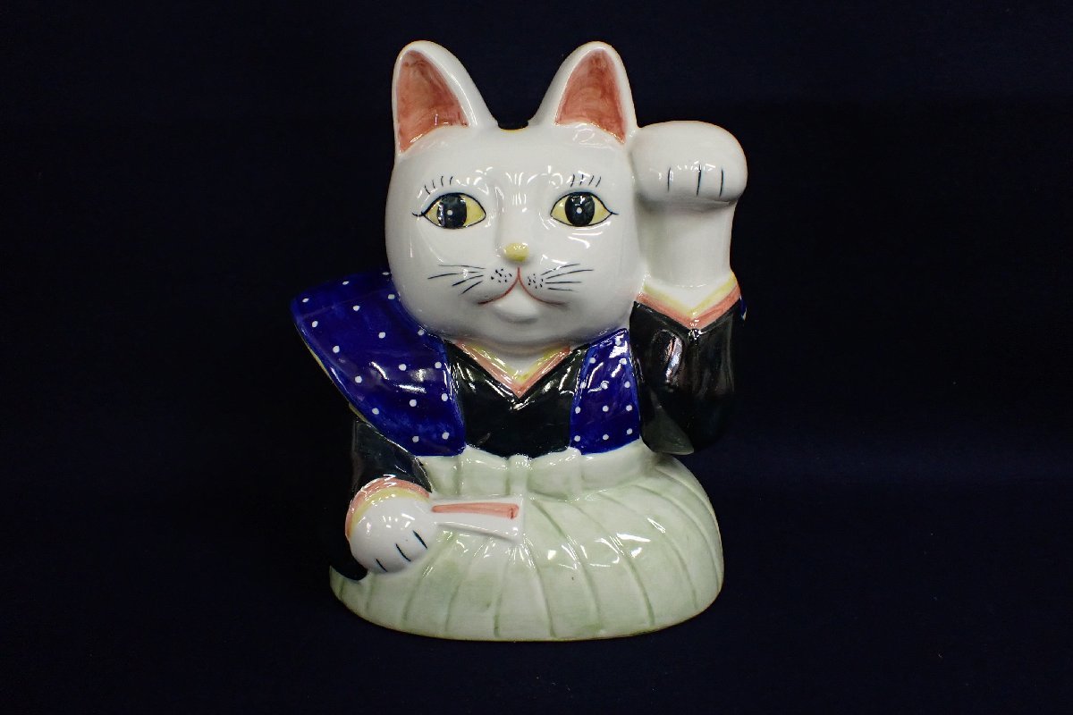 招き猫 | 置物 : 九谷焼 着物の通販 招き猫置物 陶器 おみやげ 伝統 