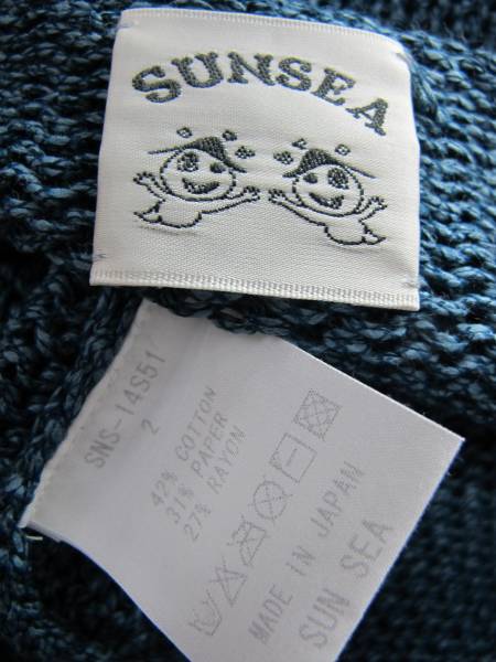 美品 14ss SUNSEA サンシー Neo Sweater 加工 サマーニット(トップス