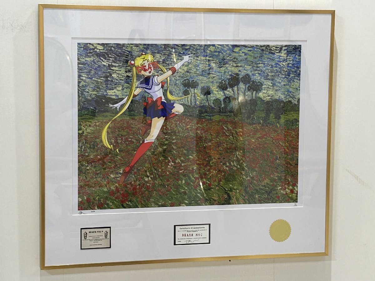 DEATH NYC 額付き 世界限定100枚 アートポスタ 美少女戦士 