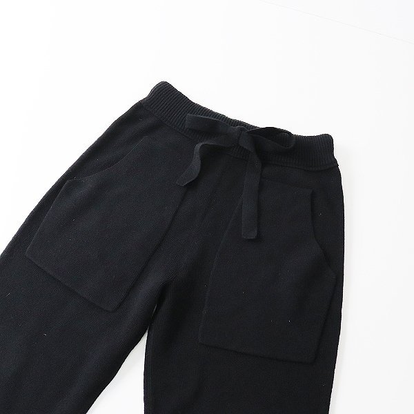 ドゥロワー カシミヤニットパンツ ネイビー Drawer ドゥロワー ウール