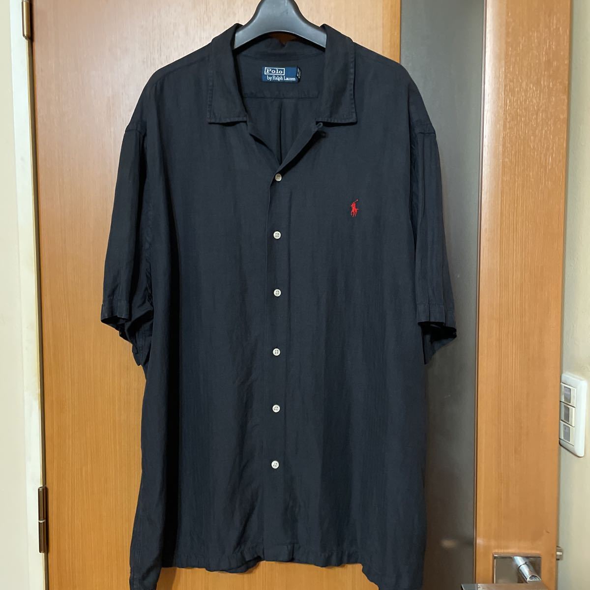 レアカラー POLO by RALPH LAUREN 90sリネンシルク半袖開襟シャツ ポロ ラルフローレンVINTAGE ヴィンテージ 古着 ...