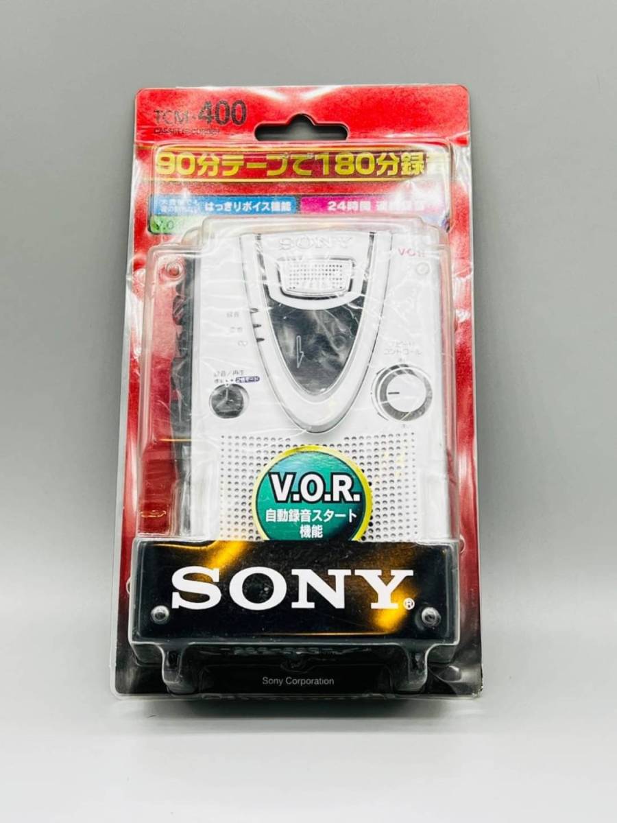 未使用品】SONY カセットテープレコーダー TCM-400 ウォークマン・実用 