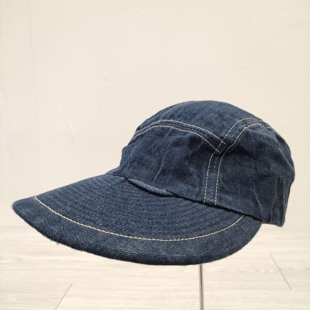 3-0713G◎45R/45rpm デニムのヨットキャップ コットン 刺繍 帽子 キャップ ネイビー フォーティーファイブアールピーエム 218347