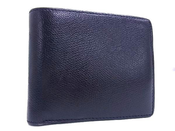 CAMILLE FOURNET ネイビー 二つ折り財布 美品】Camille Fournet 2