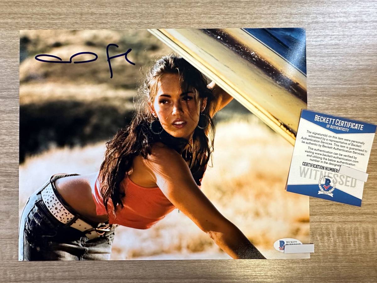 ミーガン・フォックス Megan Fox 直筆サインカード Fox Megan ミーガン・フォックス 直筆サイン入り写真 直筆サインカード