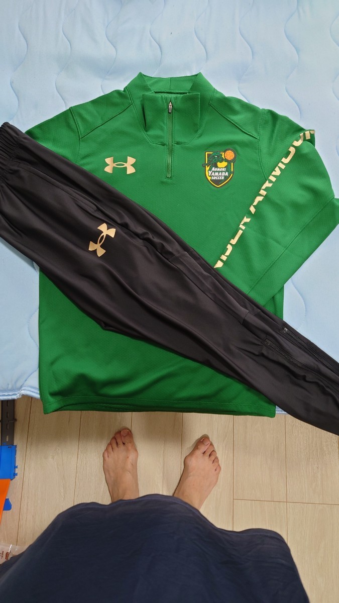 高校サッカー名門青森山田サッカー部ジャージ上下セット UNDER ARMOUR
