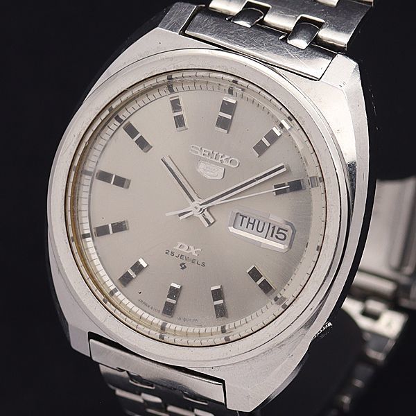 セイコー DX 25石 SEIKO 0 6106-8180 自動巻き ファイブ デラックス 1 