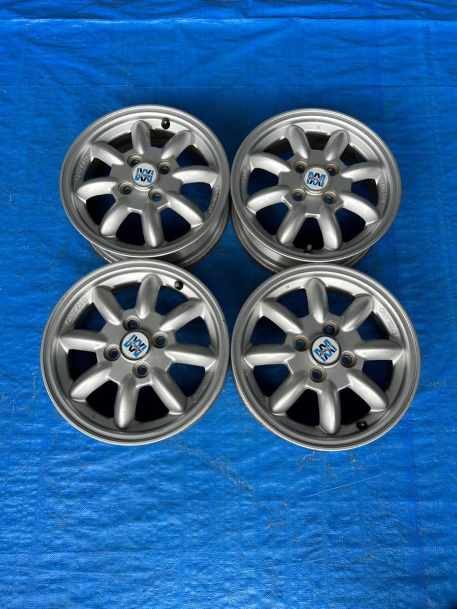 MINILITE ミニライト アルミホイール 4本セット 14インチ 4.5J 4穴PCD 100