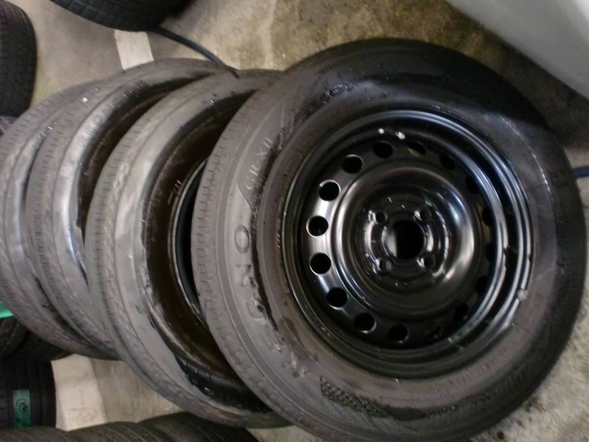 日産ノート純正 185/70R14 2022年 バリ溝 ブリヂストン REGNO GR-XⅡ 