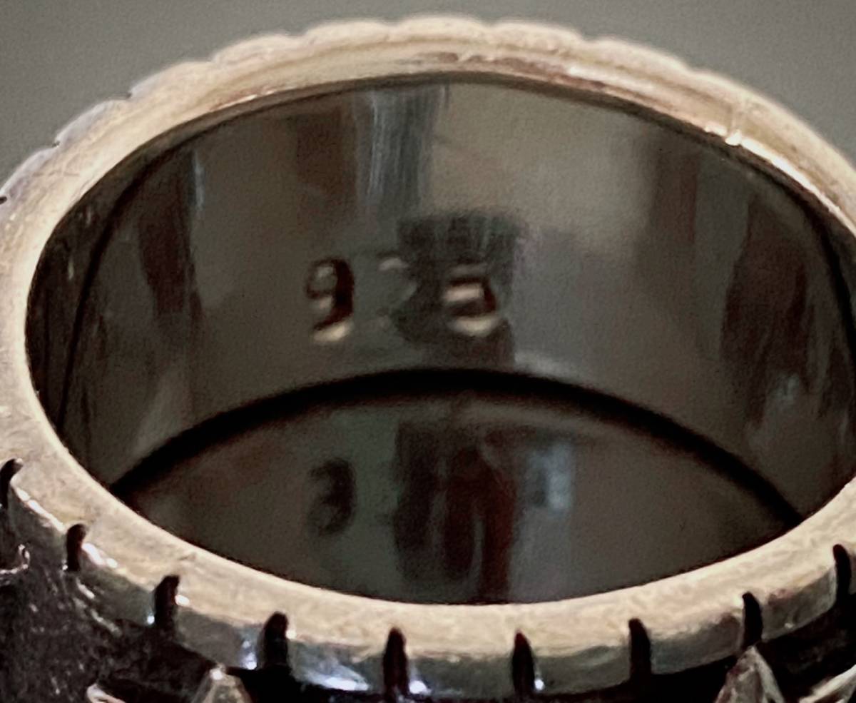 シルバー925 スターデザイン リング 19号 シルバーリング スター