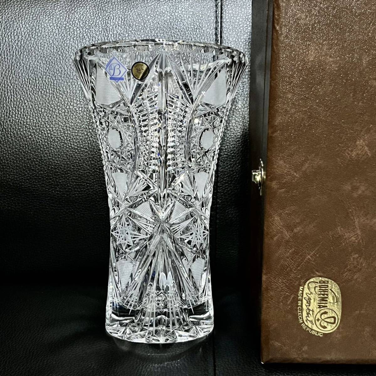 送料込み☆ BOHEMIA ボヘミアクリスタル ☆未使用品☆フラワーベース