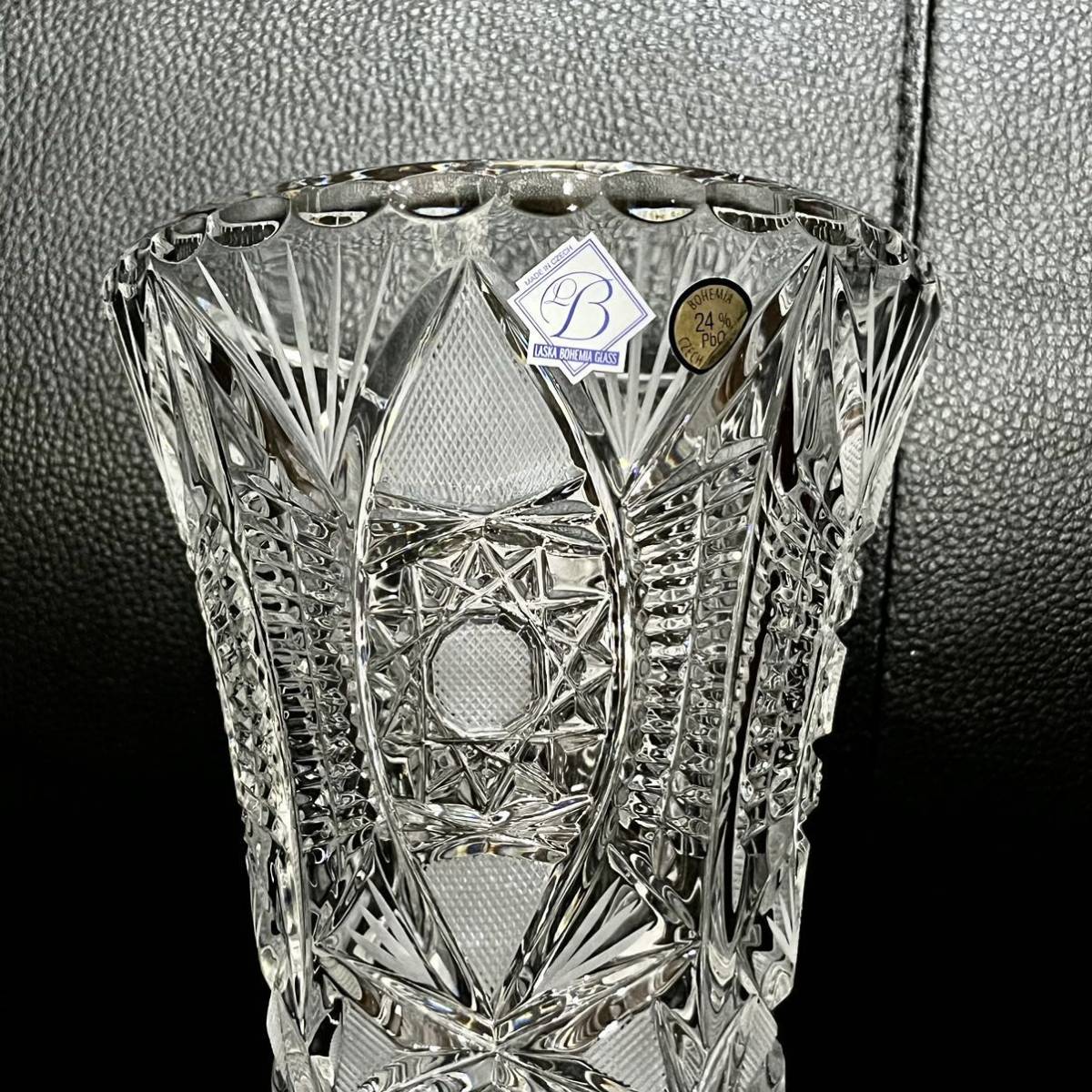 送料込み☆ BOHEMIA ボヘミアクリスタル ☆未使用品☆フラワーベース