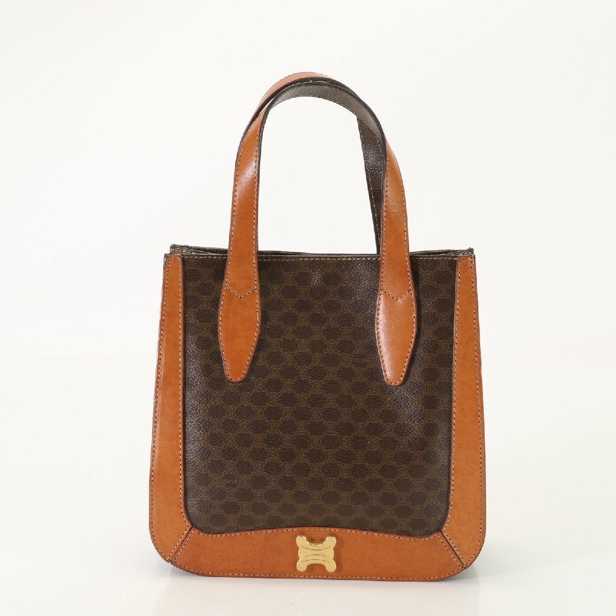 CELINE セリーヌ マカダム柄 PVC×レザー ショルダーバッグ ポシェット