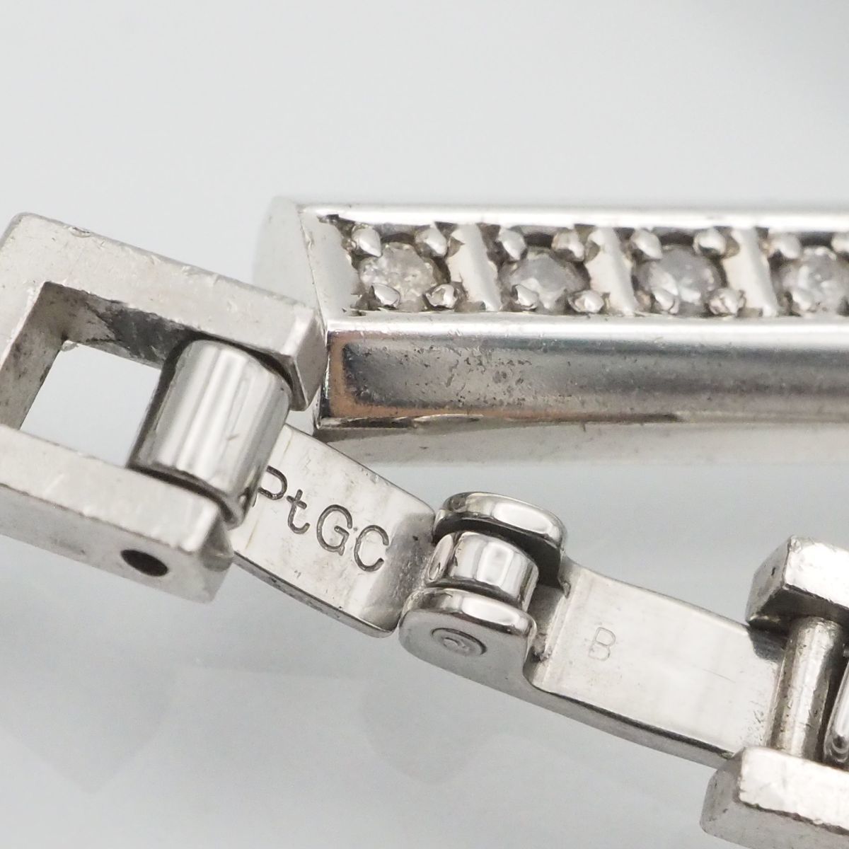 BB94喜平ネックレスPtGC刻印ダイヤモンド0.12MADE IN JAPAN ダイヤモンド 6P 0.12ct PtGC刻印 喜平 キヘイチェーン