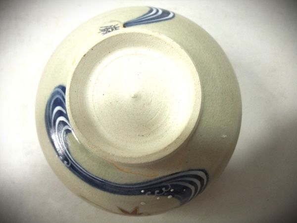 睦】茶道具 紅葉流水絵 染付 「山川 巌」金襴手 色絵磁器 京焼 清水焼
