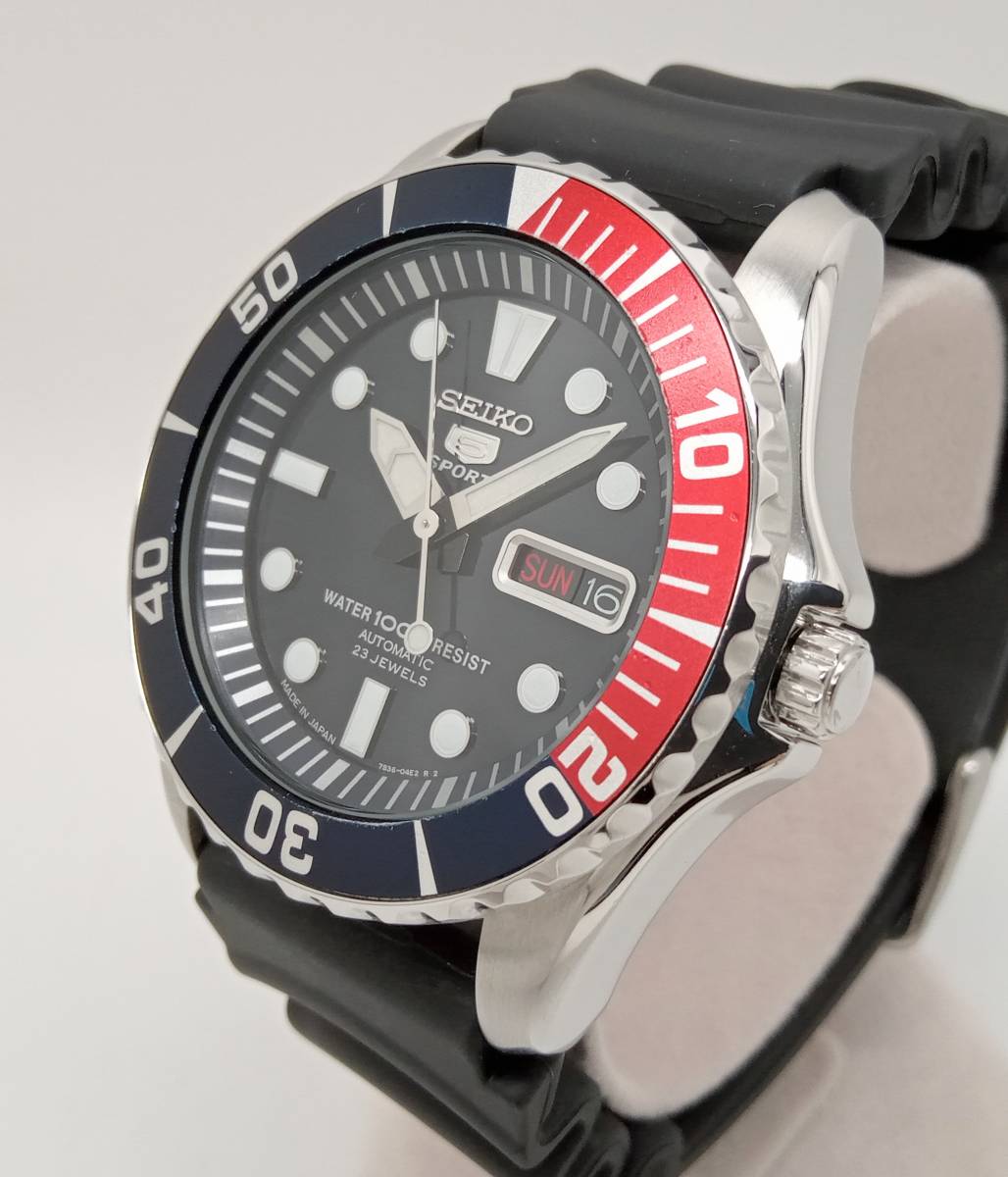 SEIKO セイコー SEIKO5 スポーツ 自動巻き メンズ 腕時計 7S36-03C0 裏