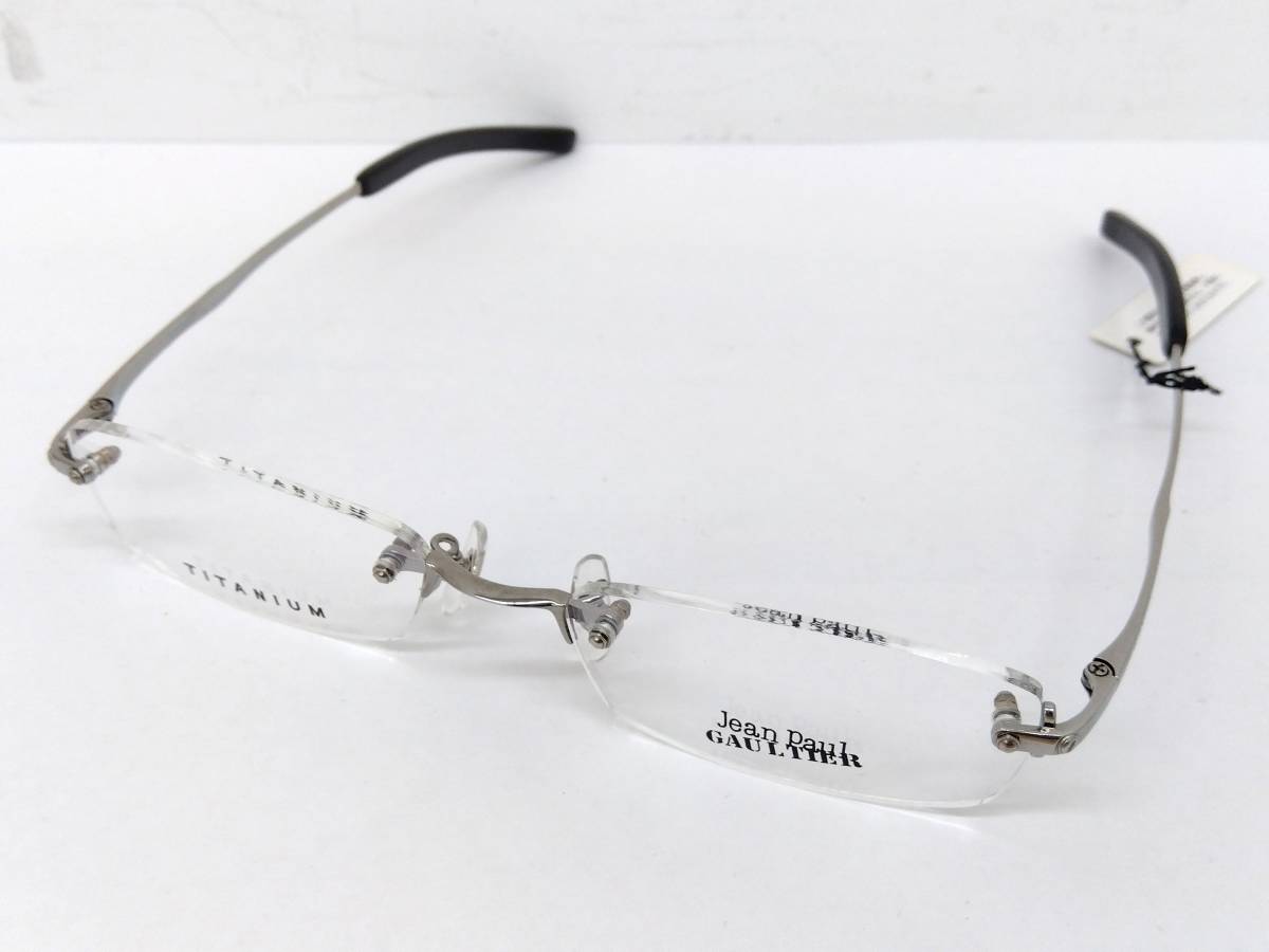 2026，お得 36K-117 眼鏡 メガネフレーム Jean Paul GAULTIER スクエア チタン ふちなし シンプル 男性 女性 メンズ レディース(ふち無し、ツーポイント)｜売買されたオークション情報、yahooの商品情報をアーカ ふち無し、ツーポイント