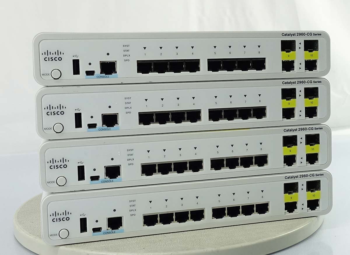 Switch Cisco Catalyst 2960-CG Series - 10 Ports LAN, Ethernet/SFP - Occasion