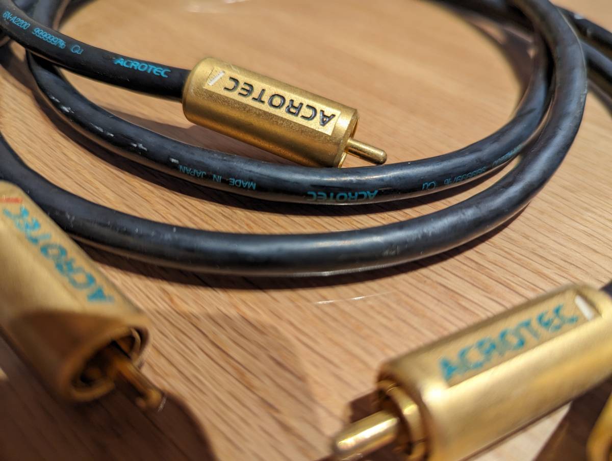 ACROTEC RCAケーブル [Stressfree Cable 6N-A2200 99.99997%] 1.0