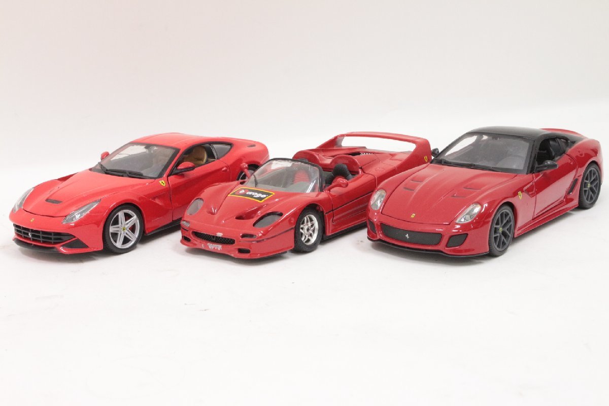 Bburago 〇 フェラーリ 1/24 ３台セット ミニカー [Ferrari599 GTO][Ferrari F12 berlinetta][Ferrari F50（1995）] 〇＃2670