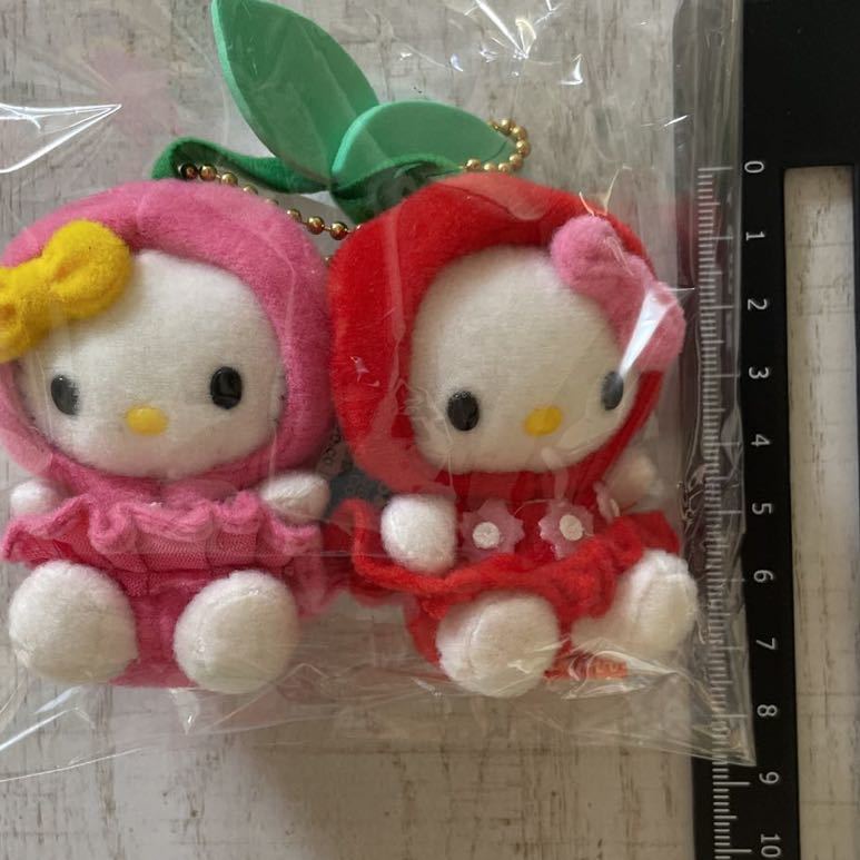 ハローキティ 2002 山形限定 さくらんぼ ぬいぐるみ マスコット げん 