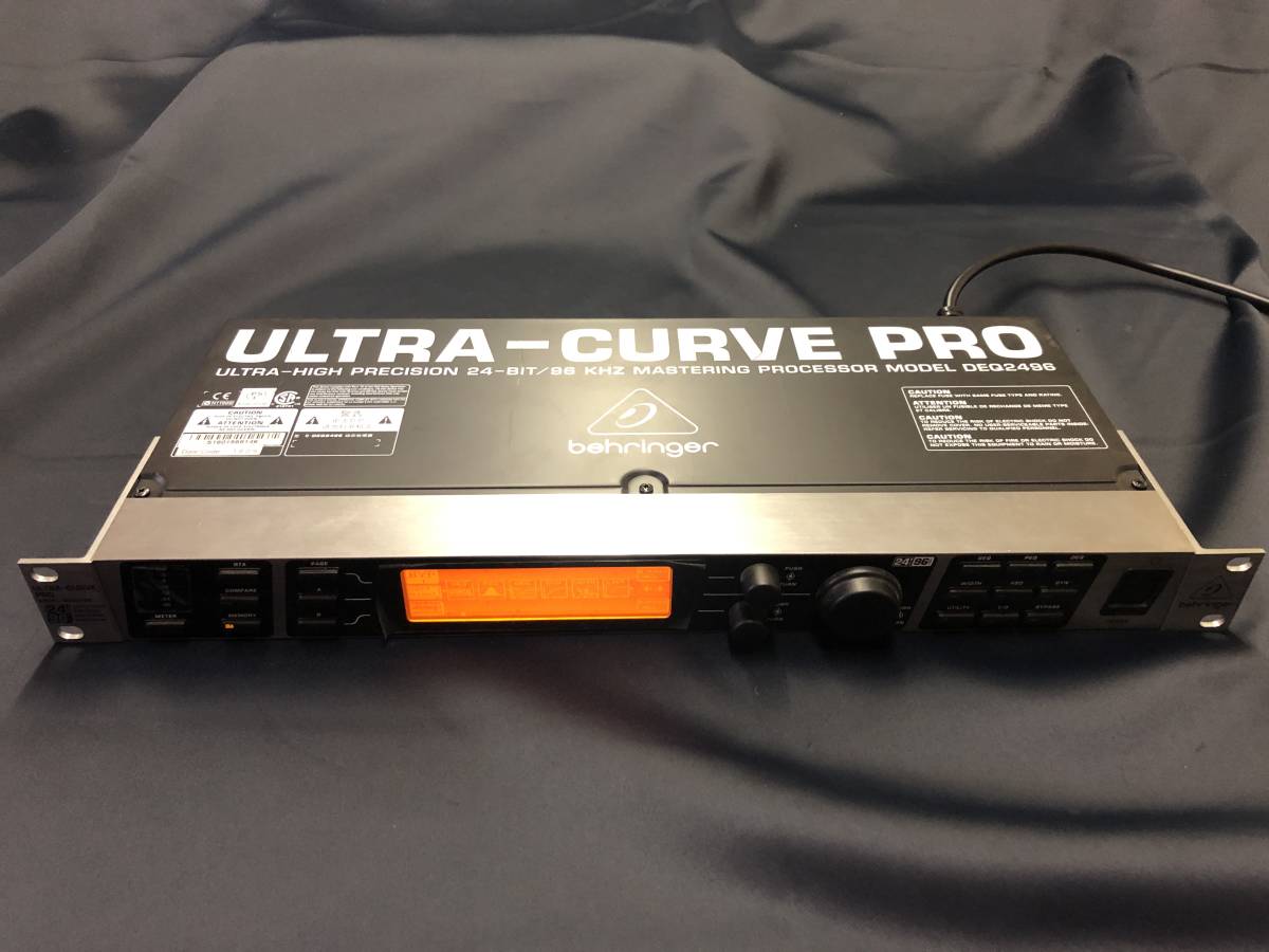 【ジャンク】BEHRIBGER ULTRACURVE-PRO DEQ2496 英語取説付き　ベリンガー