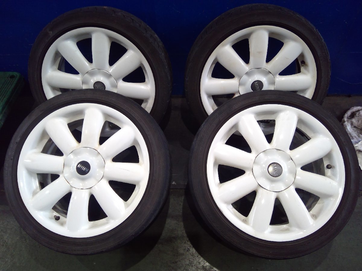 H)MINI ホワイト R56 純正17インチアルミホイール 7J +48 PCD100・205