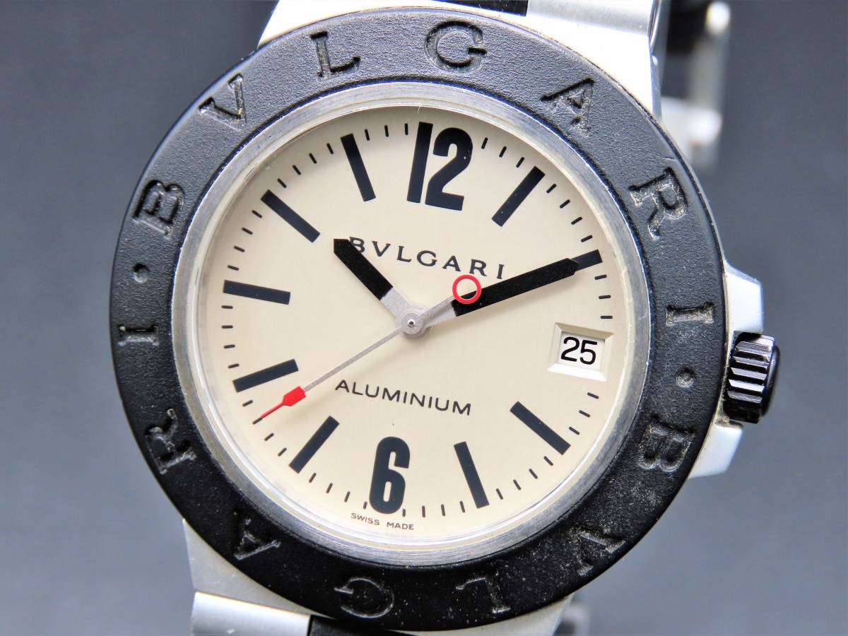 1円～! 稼動品☆正規品 BVLGARI ブルガリ AL38A アルミニウム 自動巻き