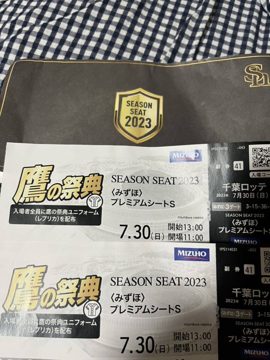 7月30日 ソフトバンクVSロッテ 鷹の祭典 みずほプレミアムシート 通路
