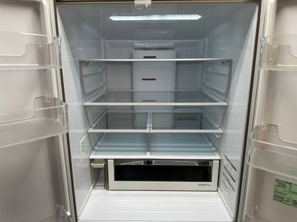 日立 HITACHI 冷凍冷蔵庫 602L フレンチ6ドア クリスタル