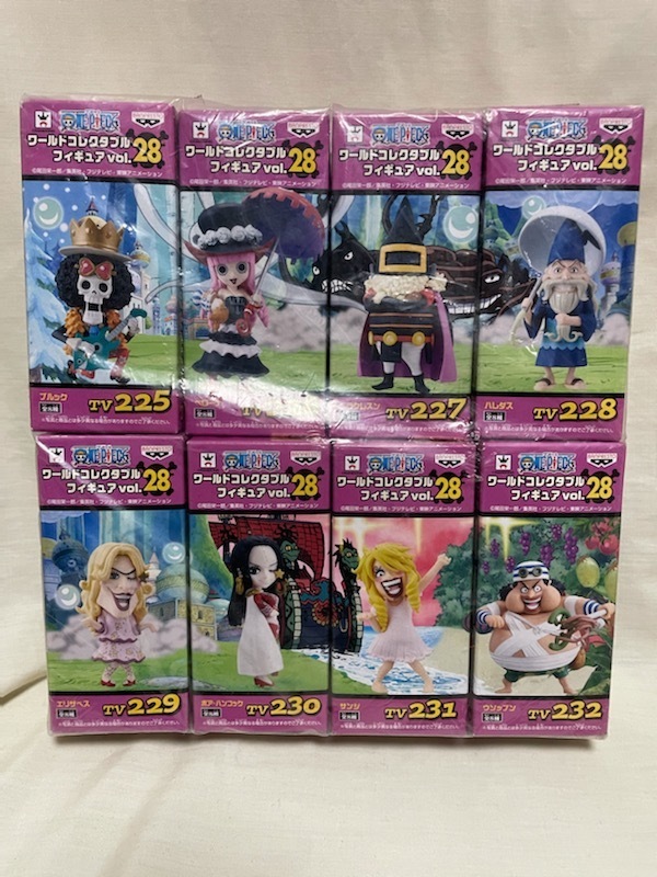 ◎ BANPRESTO バンプレスト ワールドコレクタブルフィギュア Vol.28 ワンピース 8個セット 未開封 現状品